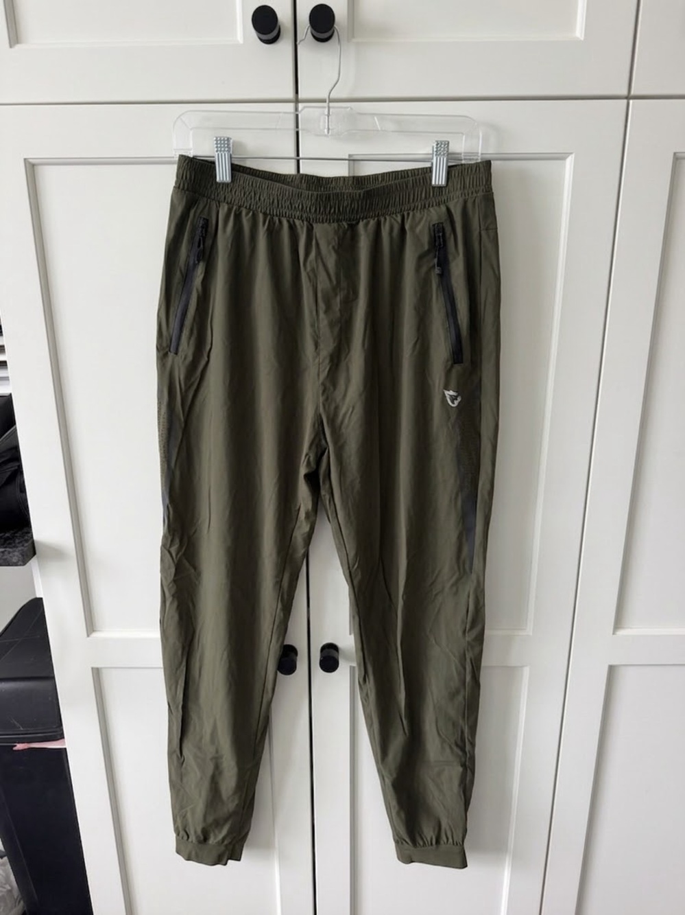 Men's Olive Green Athletic/Hiking/Waterproof Jogger Pants